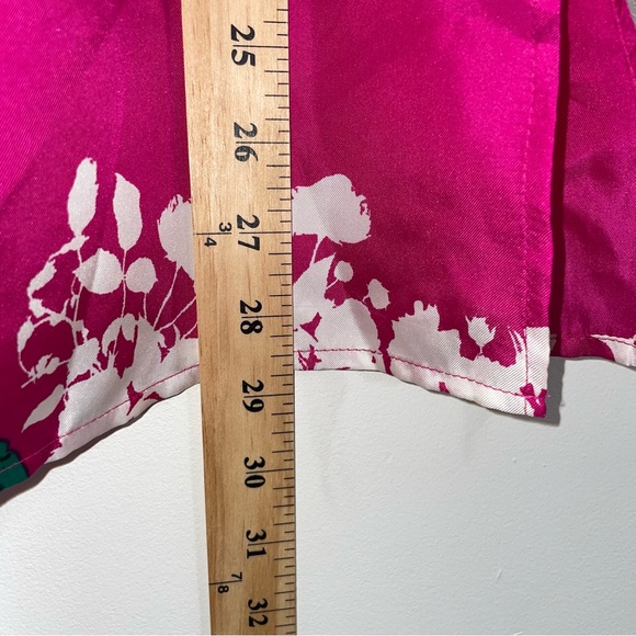 Helios & Luna Silk Floral Tunic Top Blouse Size 6 - Picture 11 of 16